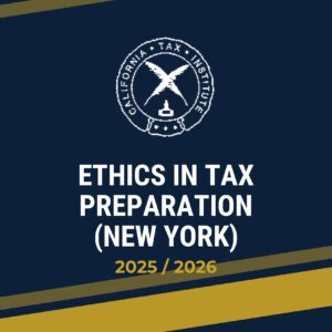Ethics In Tax Preparation (New York) (Physical Book)