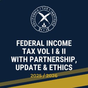 Federal Income Tax Vol I & II with Partnership, Update & Ethics 2026 (Physical Book)