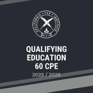Qualifying Education 60 CPE 2025/2026 (Digital Download)