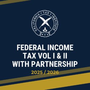 Federal Income Tax Vol I & II with Partnership 2026 (Physical Book)