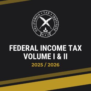 Federal Income Tax Volume I and II 2026 (Physical Book)
